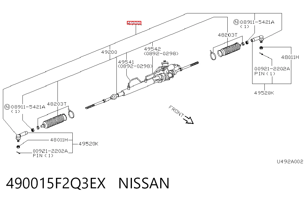  Cremallera de dirección Nissan Micra 