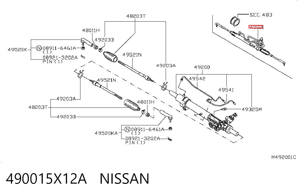 490015X12A Nissan/Infiniti