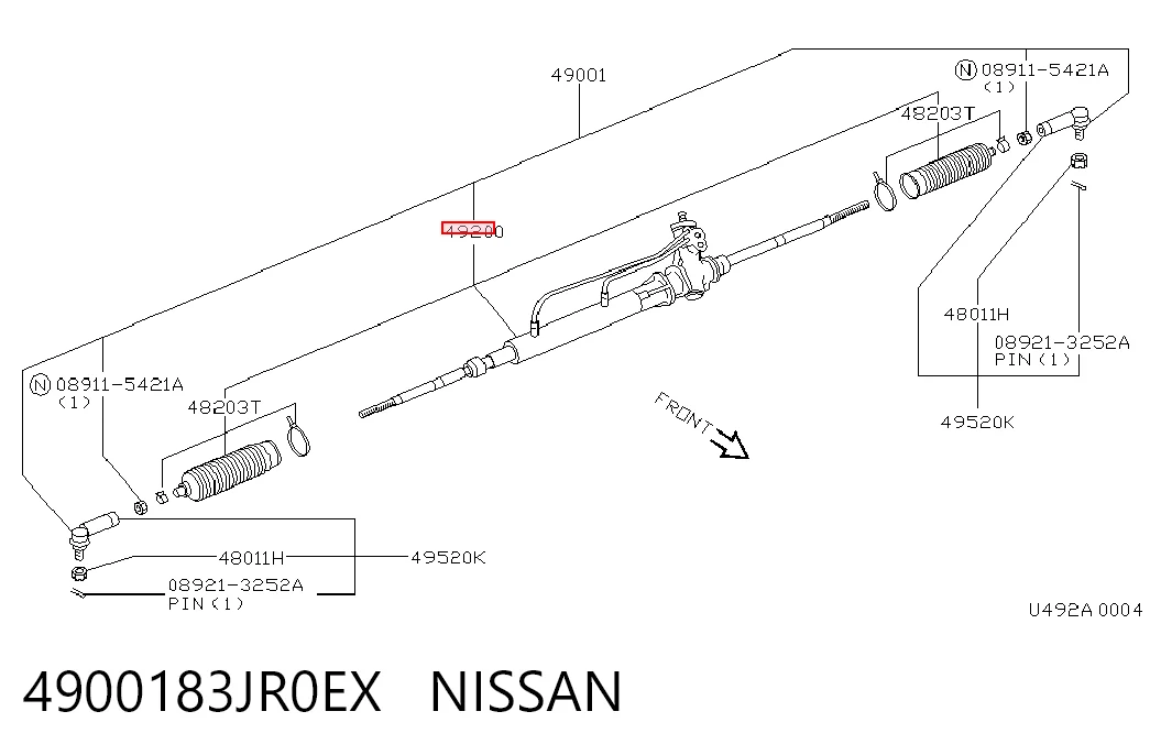 Cremallera caja de direccion para Nissan Primera  P10