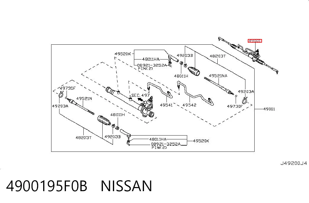 Comprar Cremallera de dirección Nissan Almera  B10RS a bajo precio
