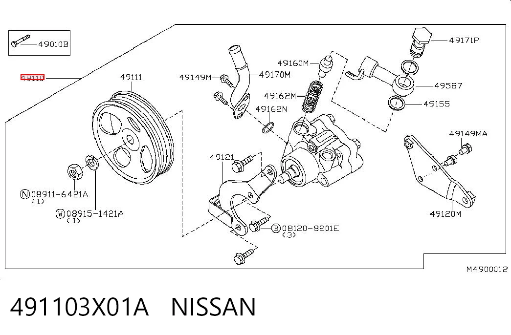 491103X01A Nissan/Infiniti