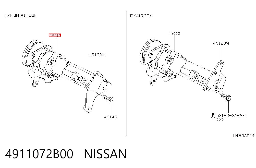 Bomba de dirección para Nissan Micra K11