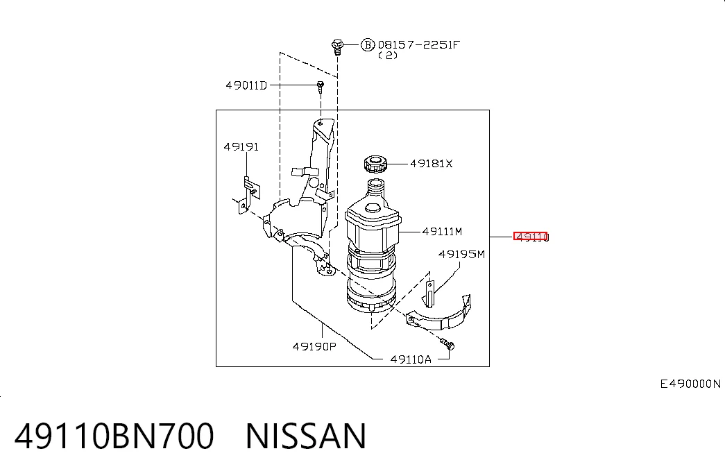 49110BN700 Nissan/Infiniti