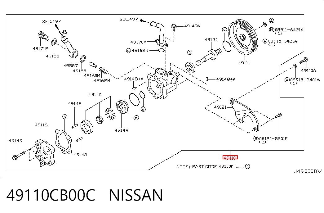 Bomba de dirección asistida  Nissan Murano  desde 96,19 €