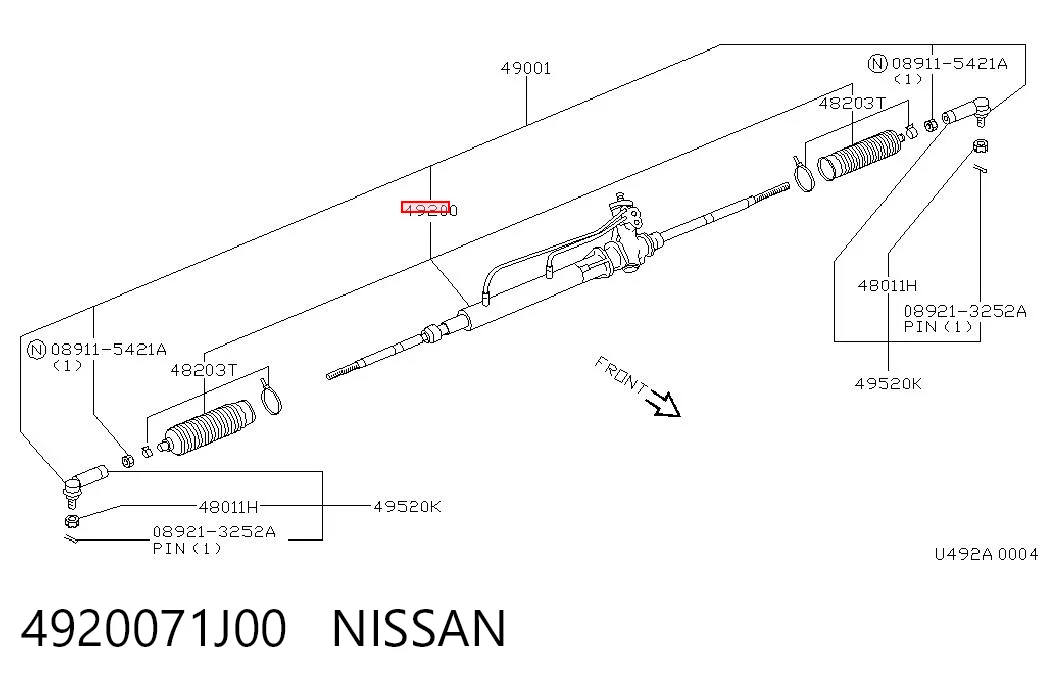 Engranaje de dirección Nissan Primera sedán (P10) (1990 - 1996) precio, desde 252,89 EUR