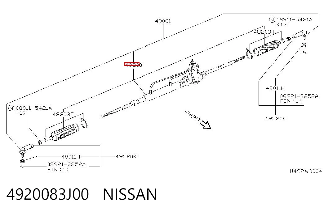  Cremallera de dirección Nissan Primera 
