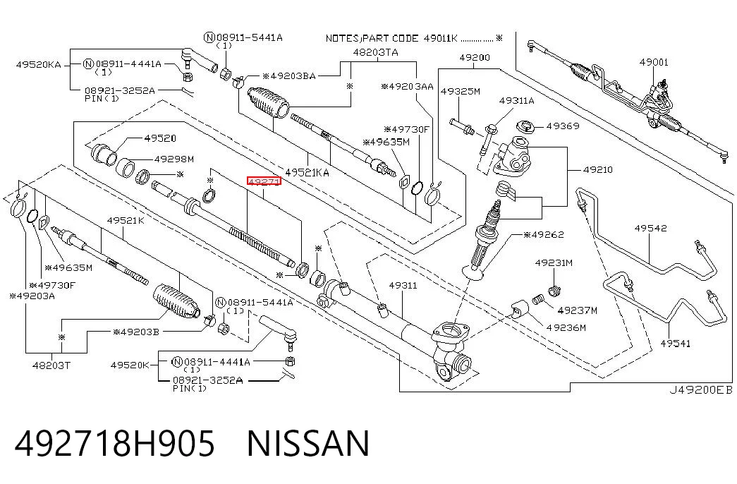492718H905 Nissan/Infiniti