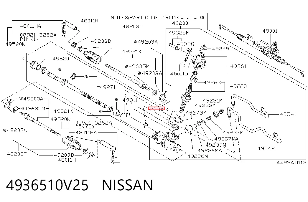 Comprar Juego de juntas, cremallera de dirección Nissan Sunny III N14 a bajo precio
