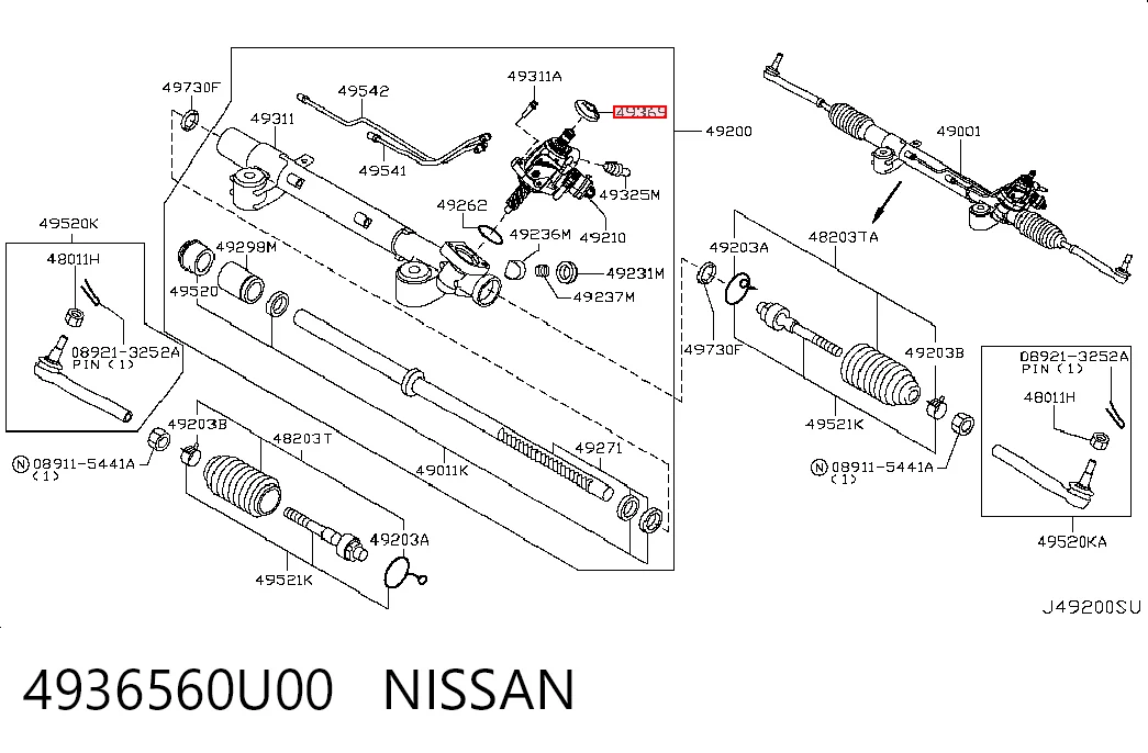 4936560U00 Nissan/Infiniti