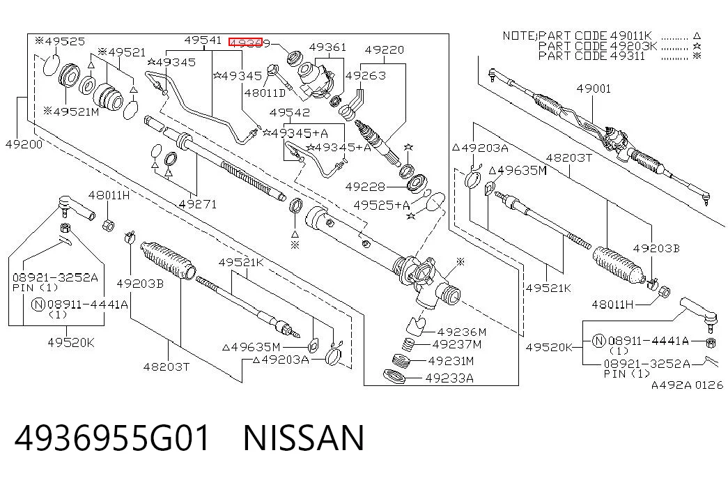 4936955G01 Nissan/Infiniti