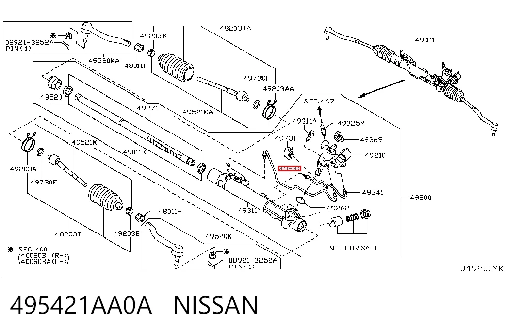 495421AA0A Nissan/Infiniti