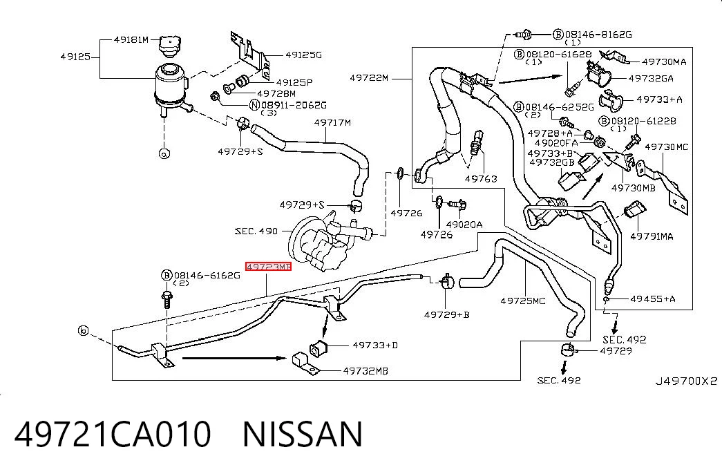49721CA010 Nissan/Infiniti