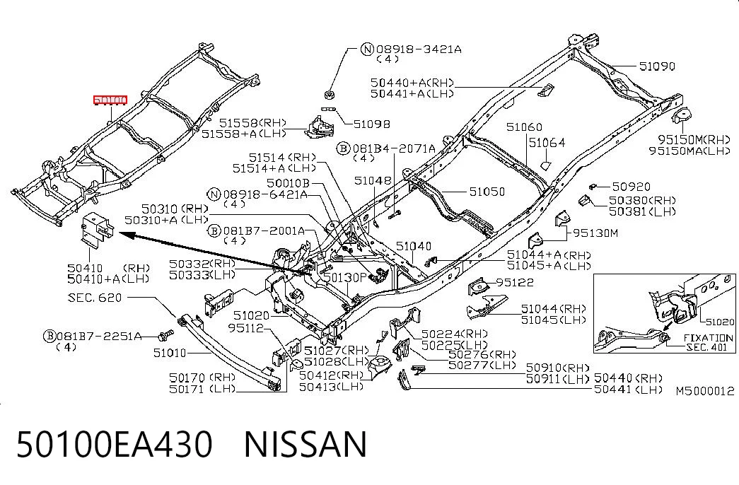 50100EA430 Nissan/Infiniti