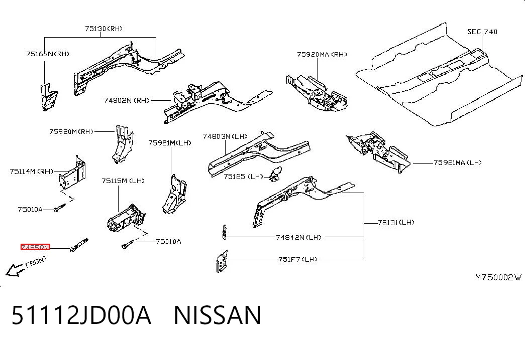 51112JD00A Nissan/Infiniti