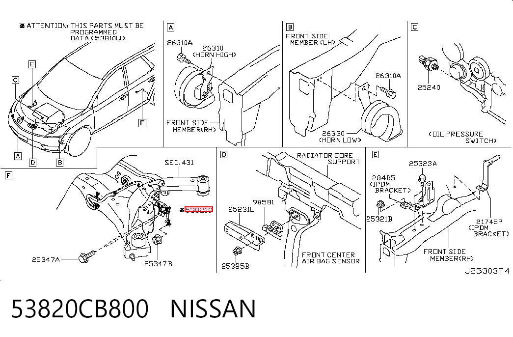 53820CB800 Nissan/Infiniti
