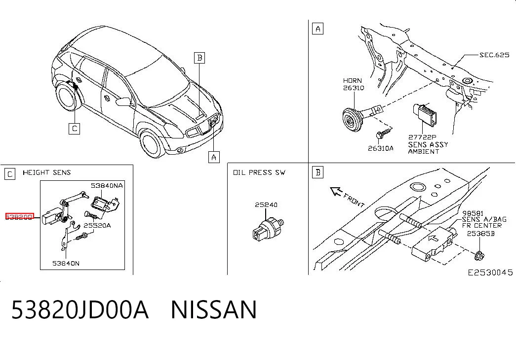 53820JD00A Nissan/Infiniti