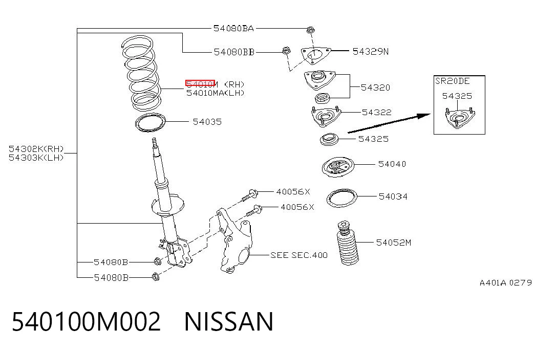540100M002 Nissan/Infiniti