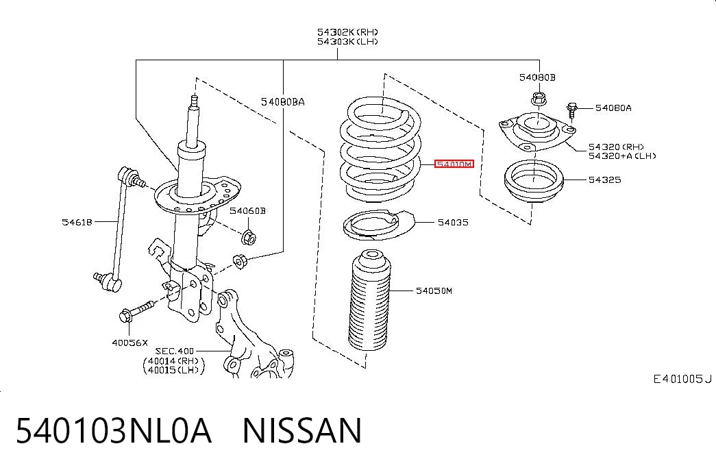 540103NL0A Nissan/Infiniti