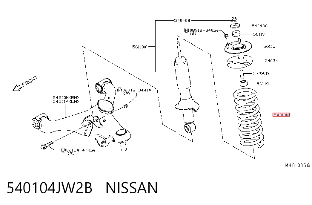  Muelle delantero Nissan Navara 