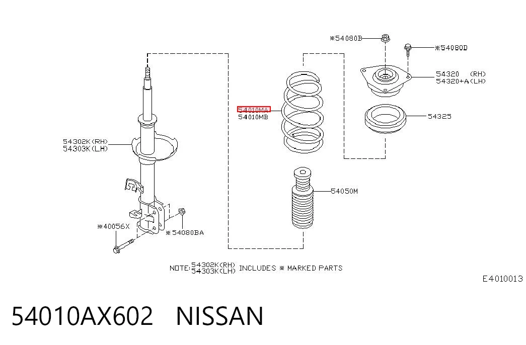 Comprar Muelle delantero Nissan Micra  K12 a bajo precio