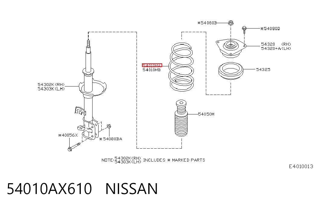 Comprar Muelle delantero Nissan Micra  K12 a bajo precio