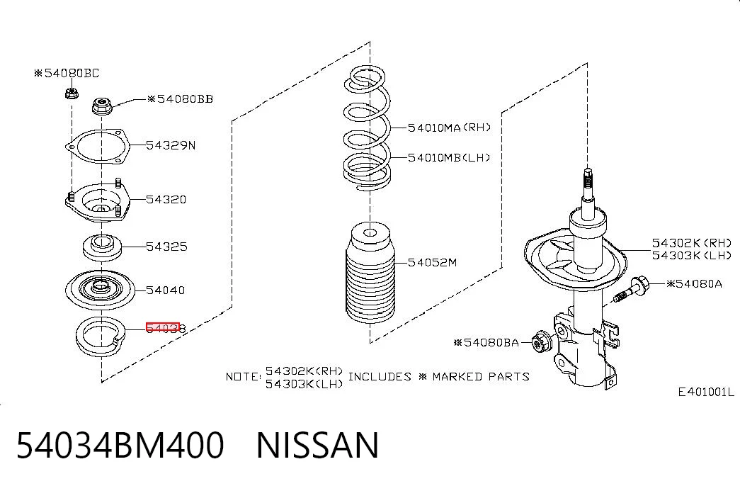 54034BM400 Nissan/Infiniti
