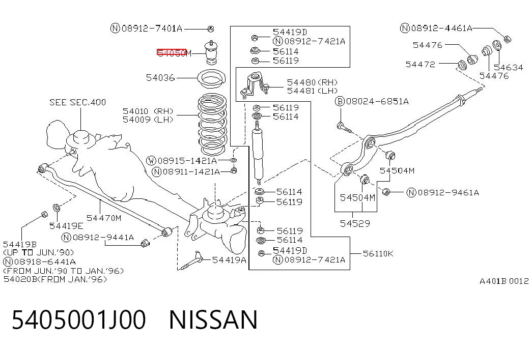 5405001J00 Nissan/Infiniti
