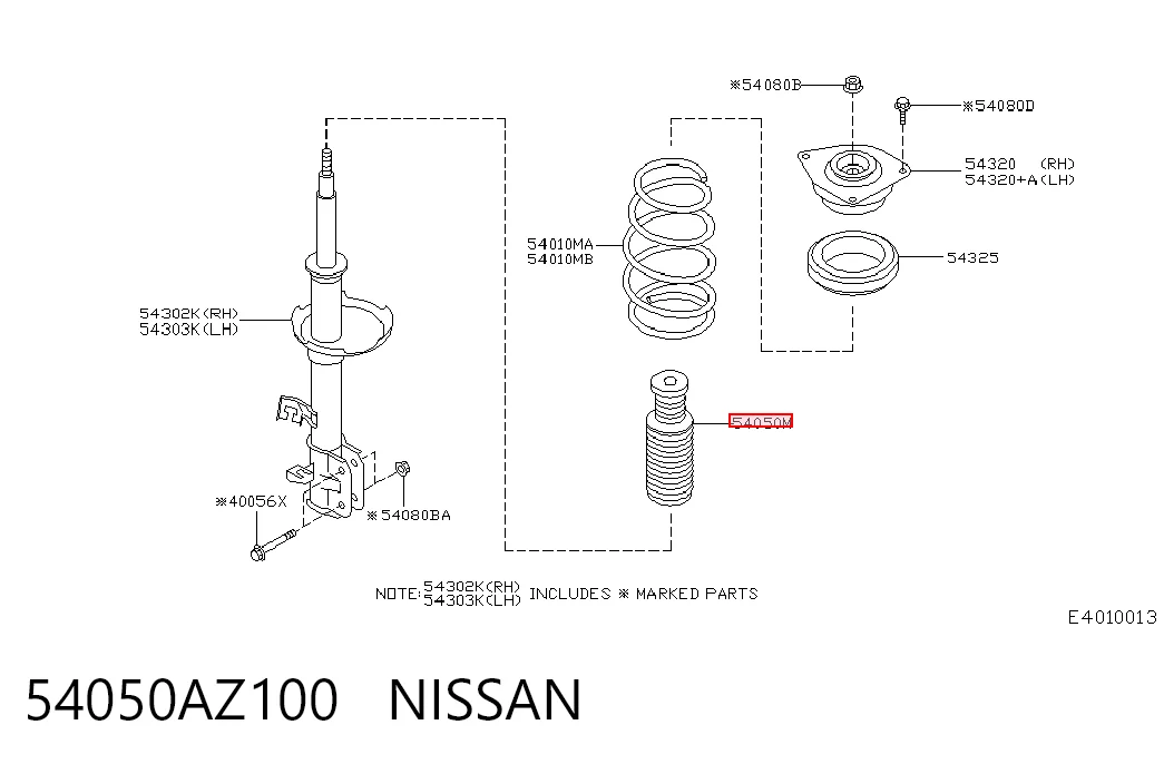 54050AZ100 Nissan/Infiniti