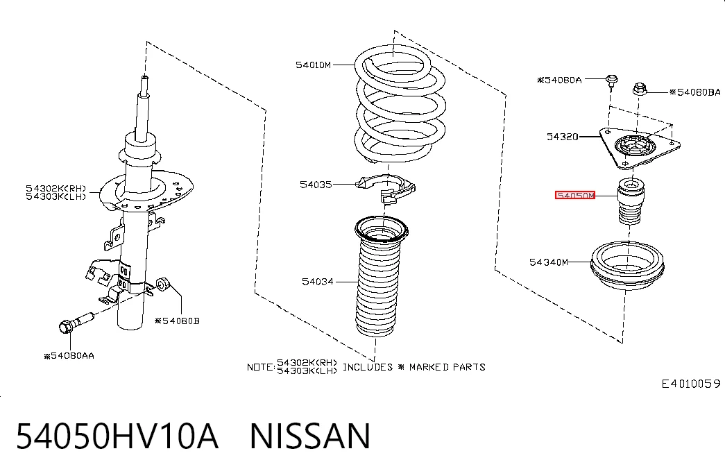 54050HV10A Nissan/Infiniti