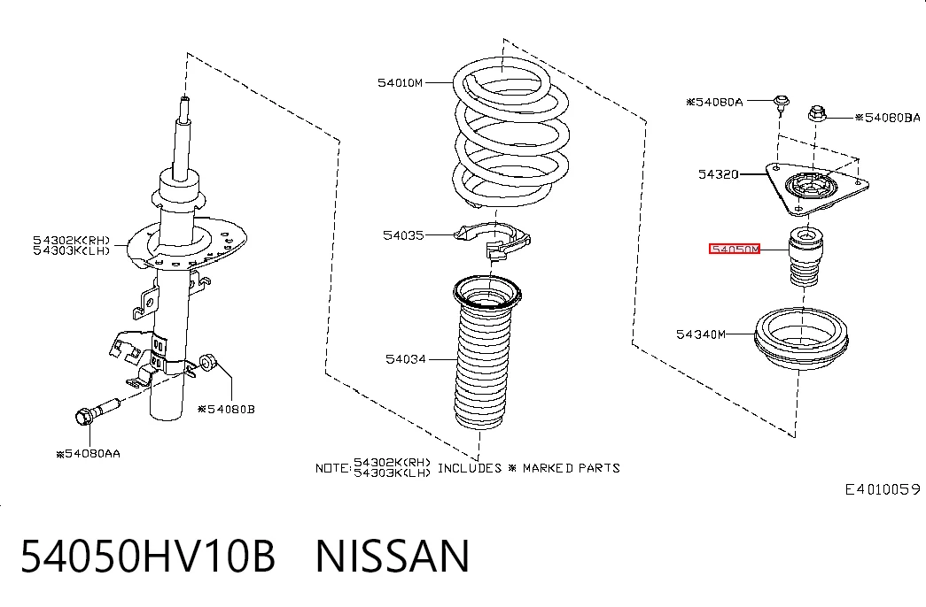 54050HV10B Nissan/Infiniti