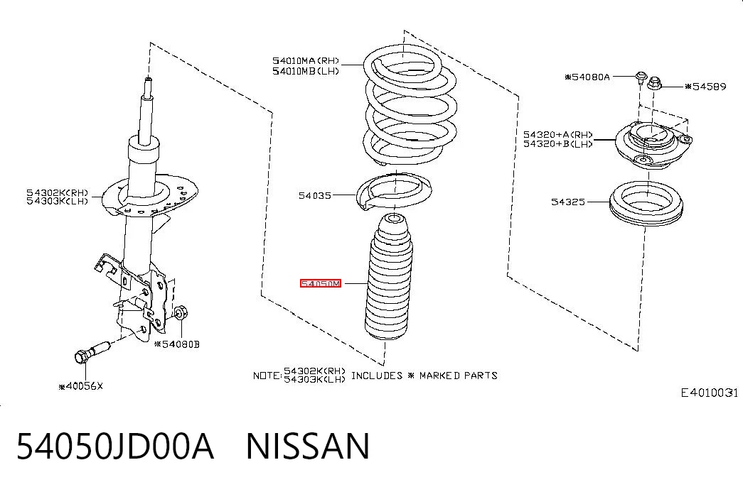 54050JD00A Nissan/Infiniti