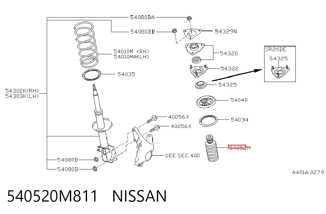 540520M811 Nissan/Infiniti