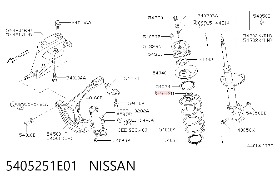 5405251E01 Nissan/Infiniti