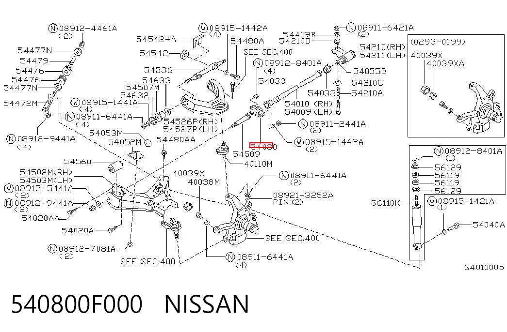 540800F000 NISSAN