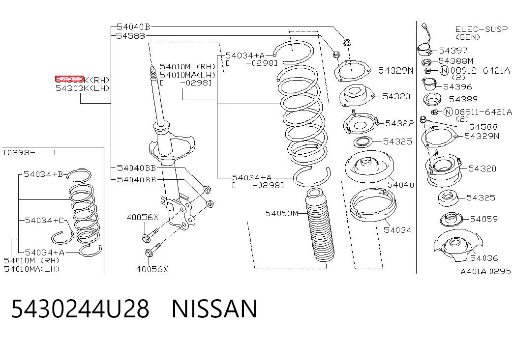 5430244U28 Nissan/Infiniti