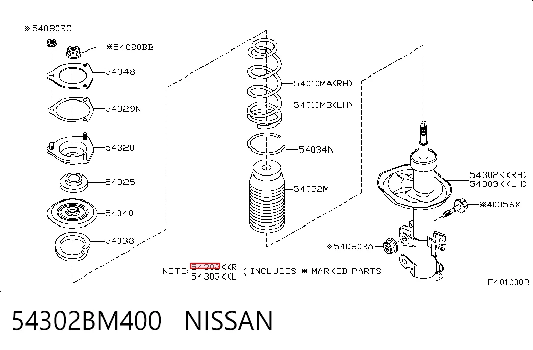 54302BM400 Nissan/Infiniti