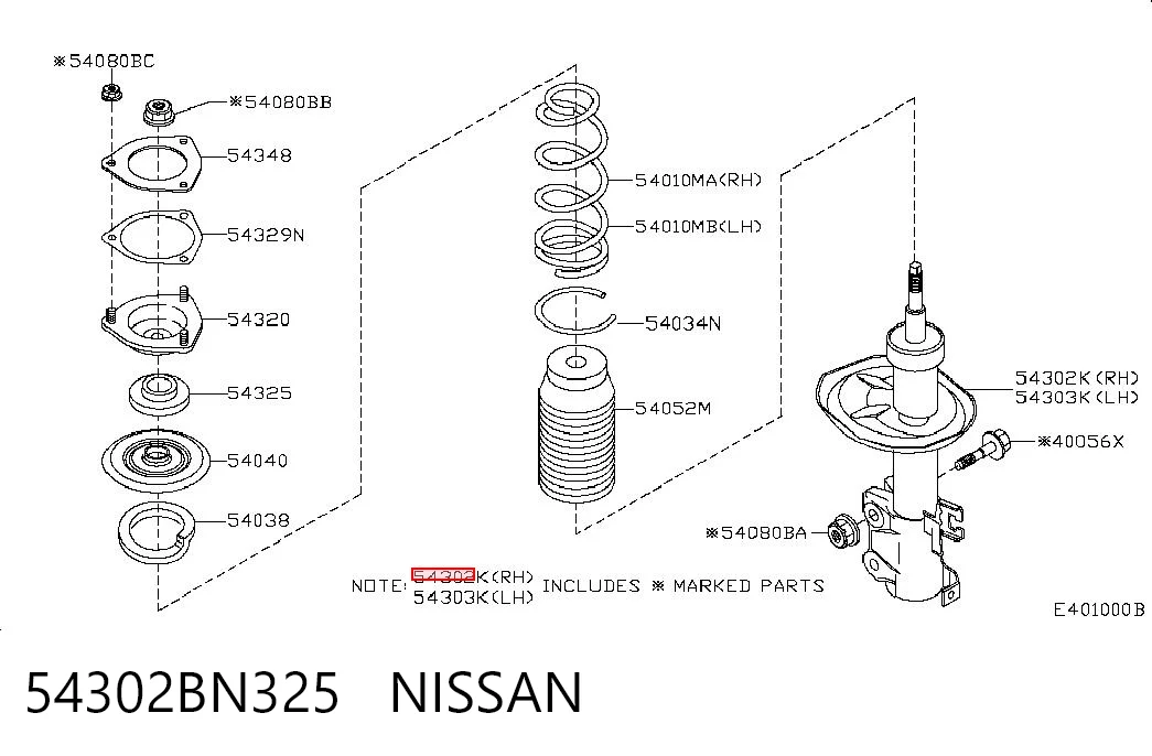 54302BN325 Nissan/Infiniti