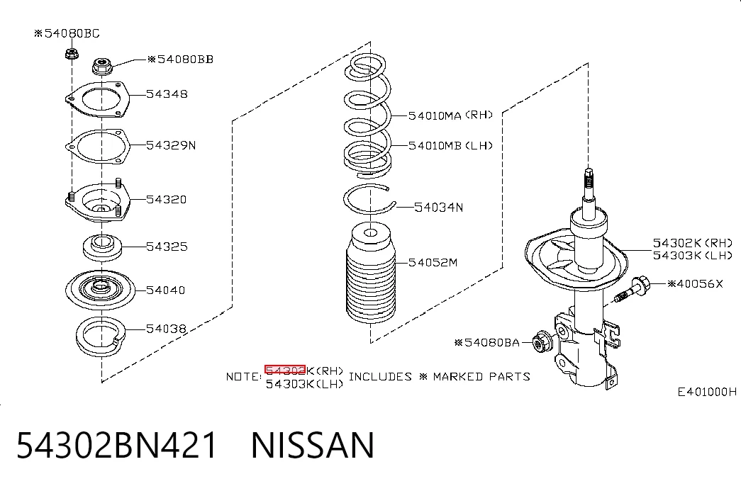 54302BN421 Nissan/Infiniti