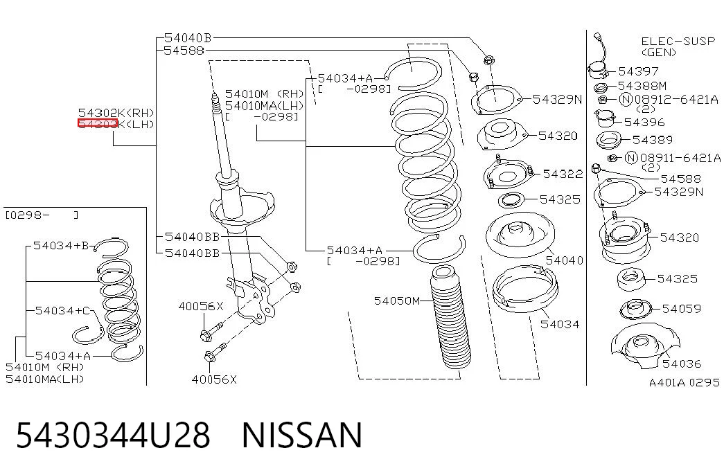 5430344U28 Nissan/Infiniti