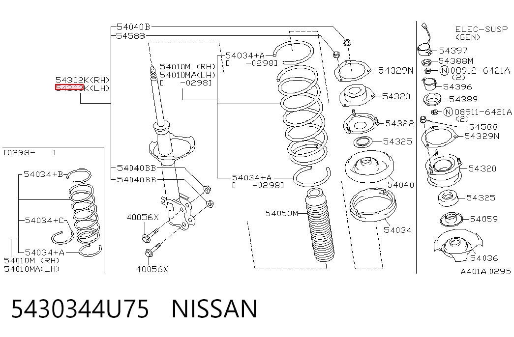 5430344U75 Nissan/Infiniti