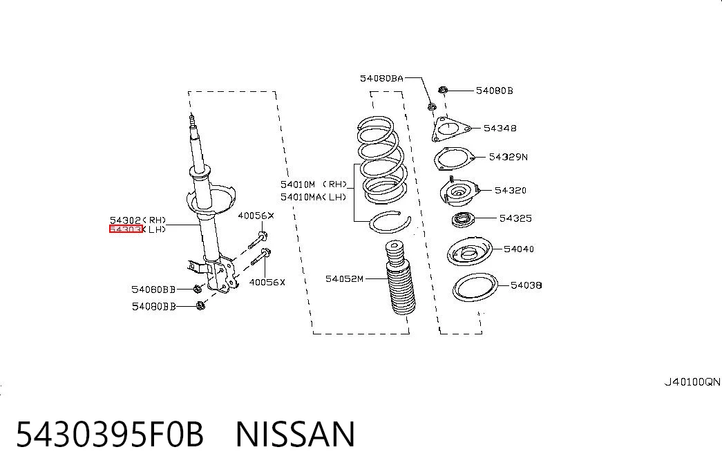 5430395F0B Nissan/Infiniti