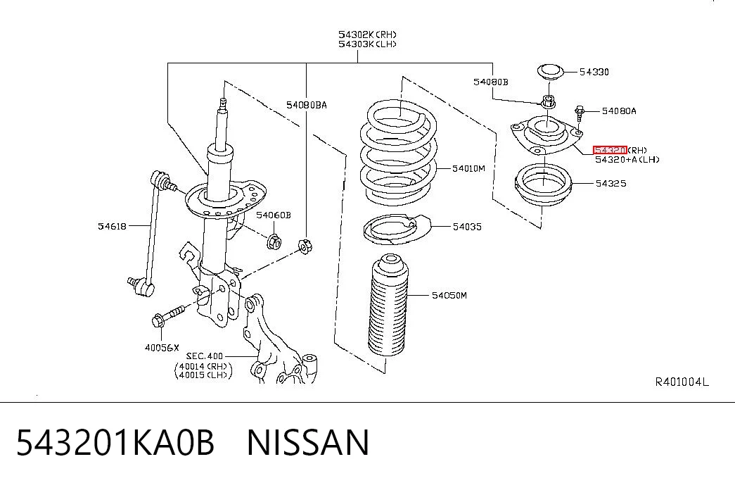 543201KA0B Nissan/Infiniti