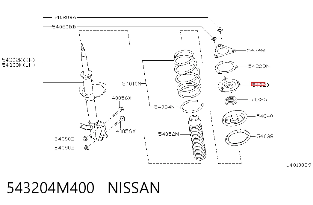 543204M400 Nissan/Infiniti