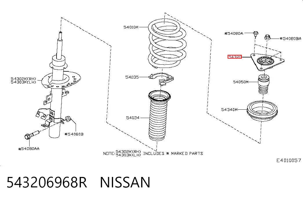 543206968R Nissan/Infiniti
