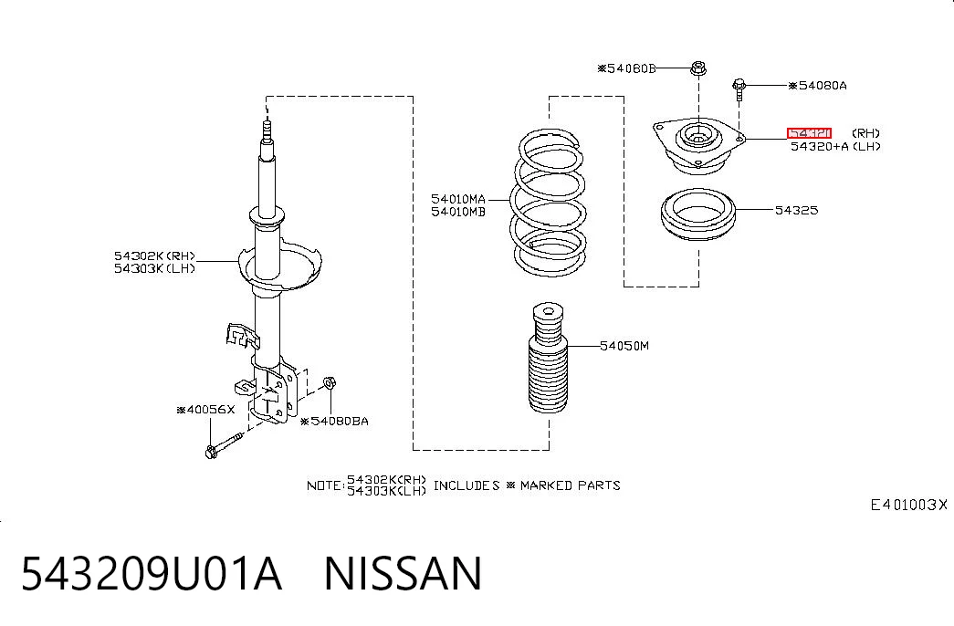 543209U01A Nissan/Infiniti