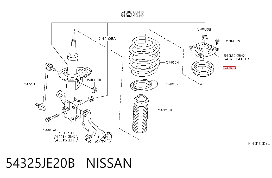 54325JE20B Nissan/Infiniti