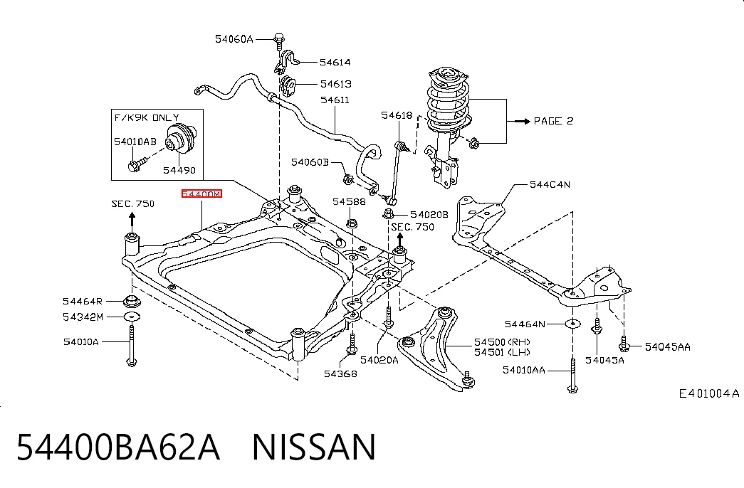 54400BA62A Nissan/Infiniti