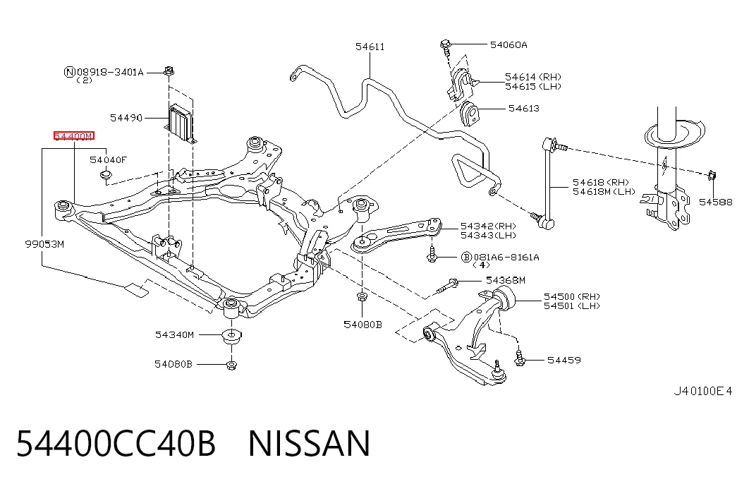 54400CC40B Nissan/Infiniti