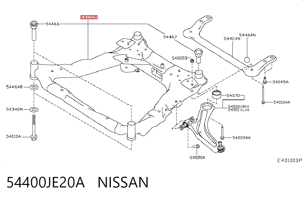 Subchasis delantero soporte motor AND 3S199013 precio, desde 261,66 EUR