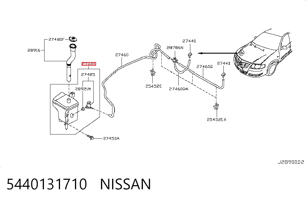 Deposito del lavaparabrisas Nissan Almera CLASSIC sedán (B10RS) (2006 - 2012) precio, desde 69,30 EUR